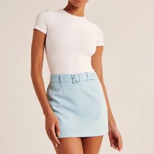 Abercrombie & Fitch Light Blue Skort with Belt - Small
